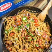 One Pot Taco Spaghetti